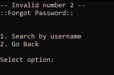 Runs forgot password again