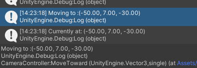 Debug Log from Console