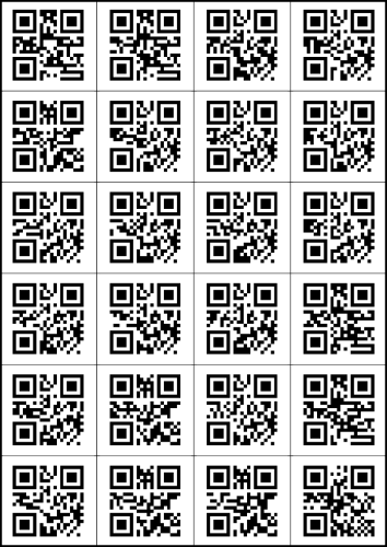 QR codes without margin