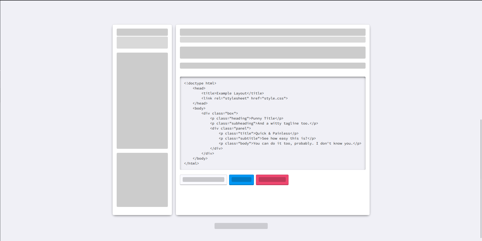 code block with white-space: pre