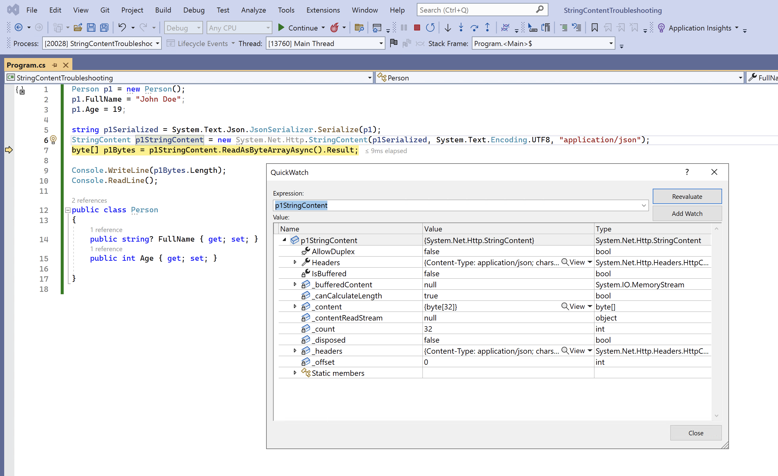 Debugging on older VM - Windows Server 2019