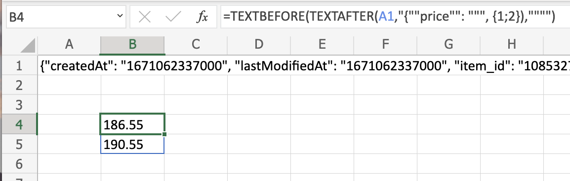 output excel file