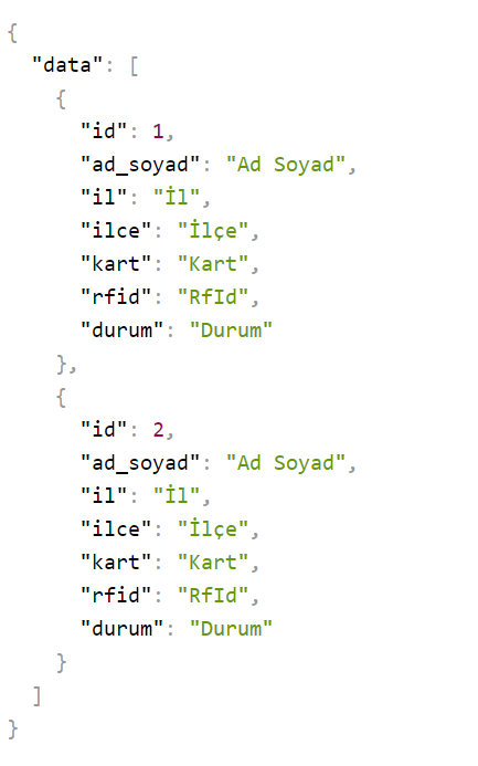 JSON Response