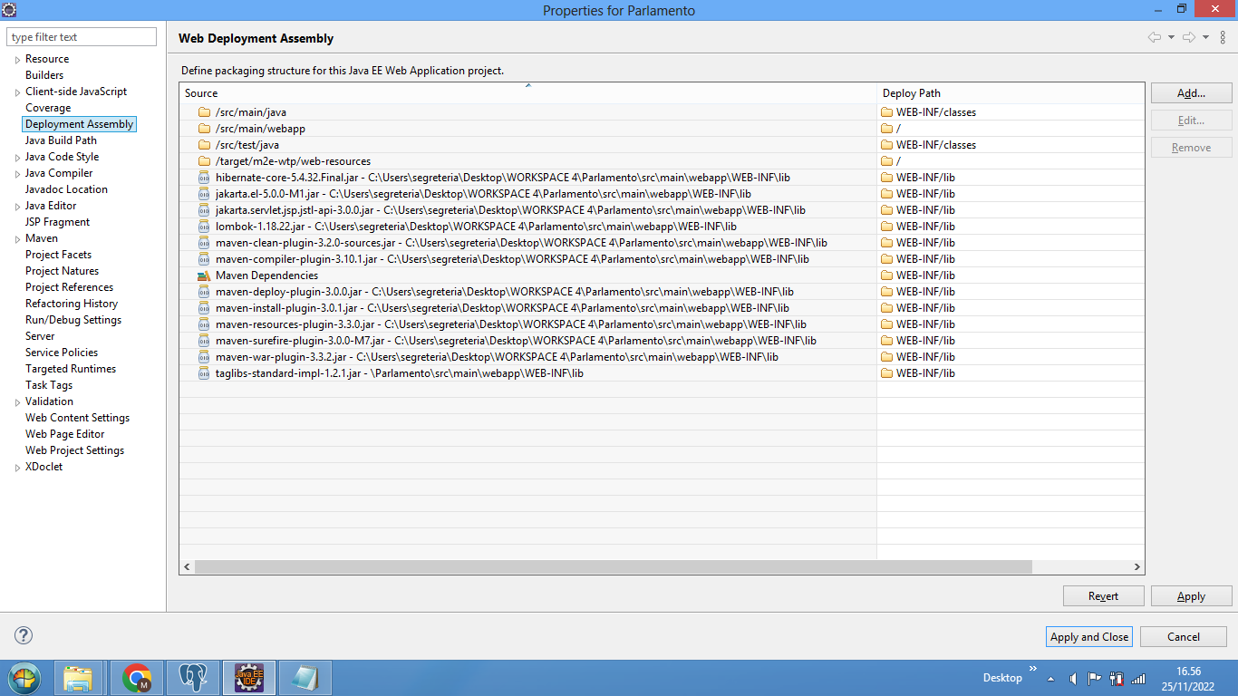 web deployment assembly