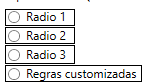 Outlined radio buttons