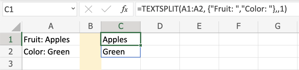 excel output file