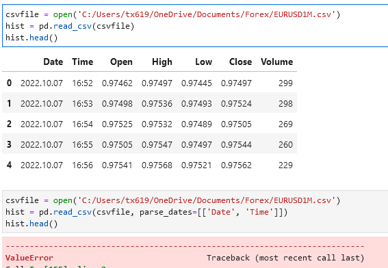 image of parse_dates error