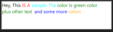 RichTextBox pattern colors