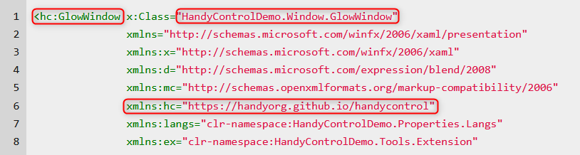 GlowWindow XAML markup.