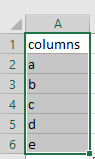 csv output