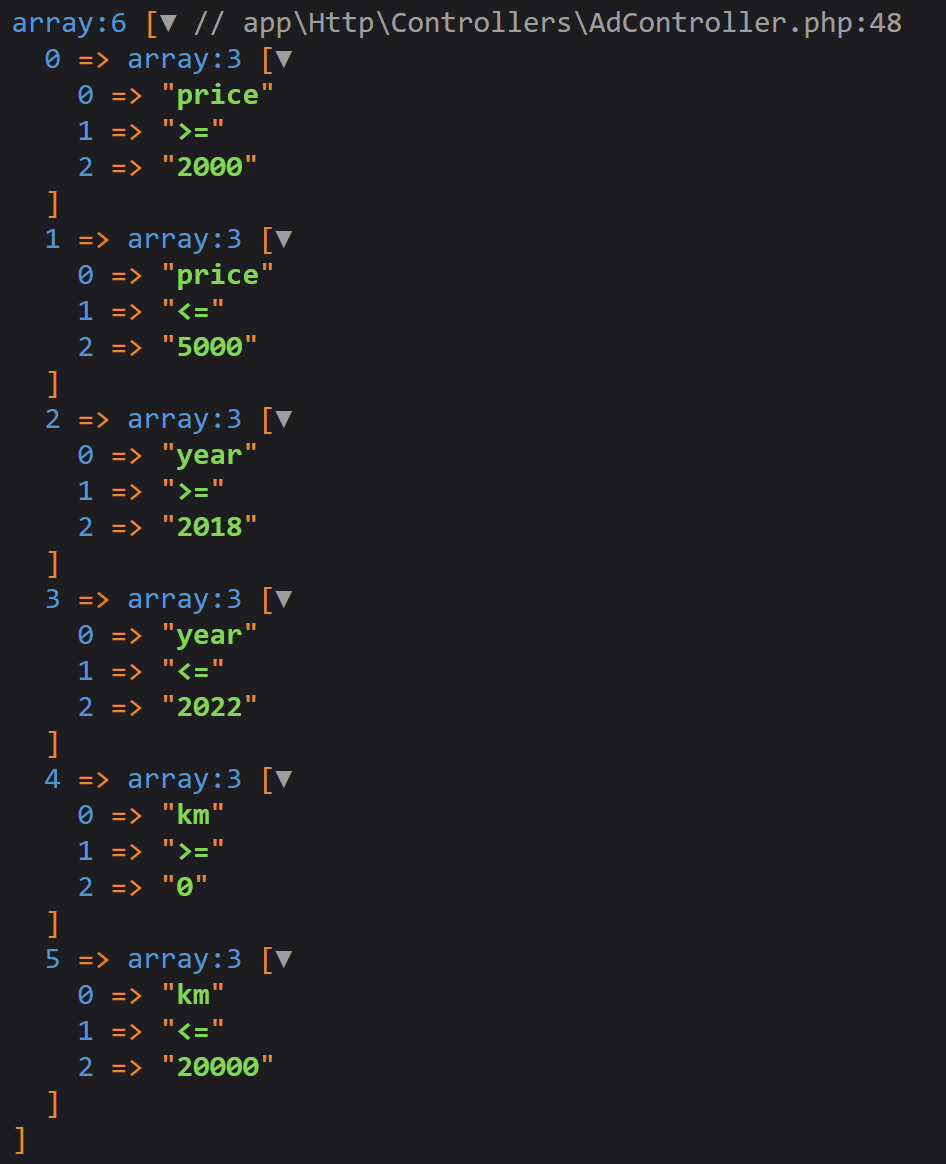 Filter array