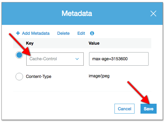 S3 object header