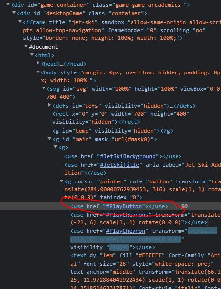 This is the button I'm trying to access in the code, I cant figure out how to get selenium to call it though