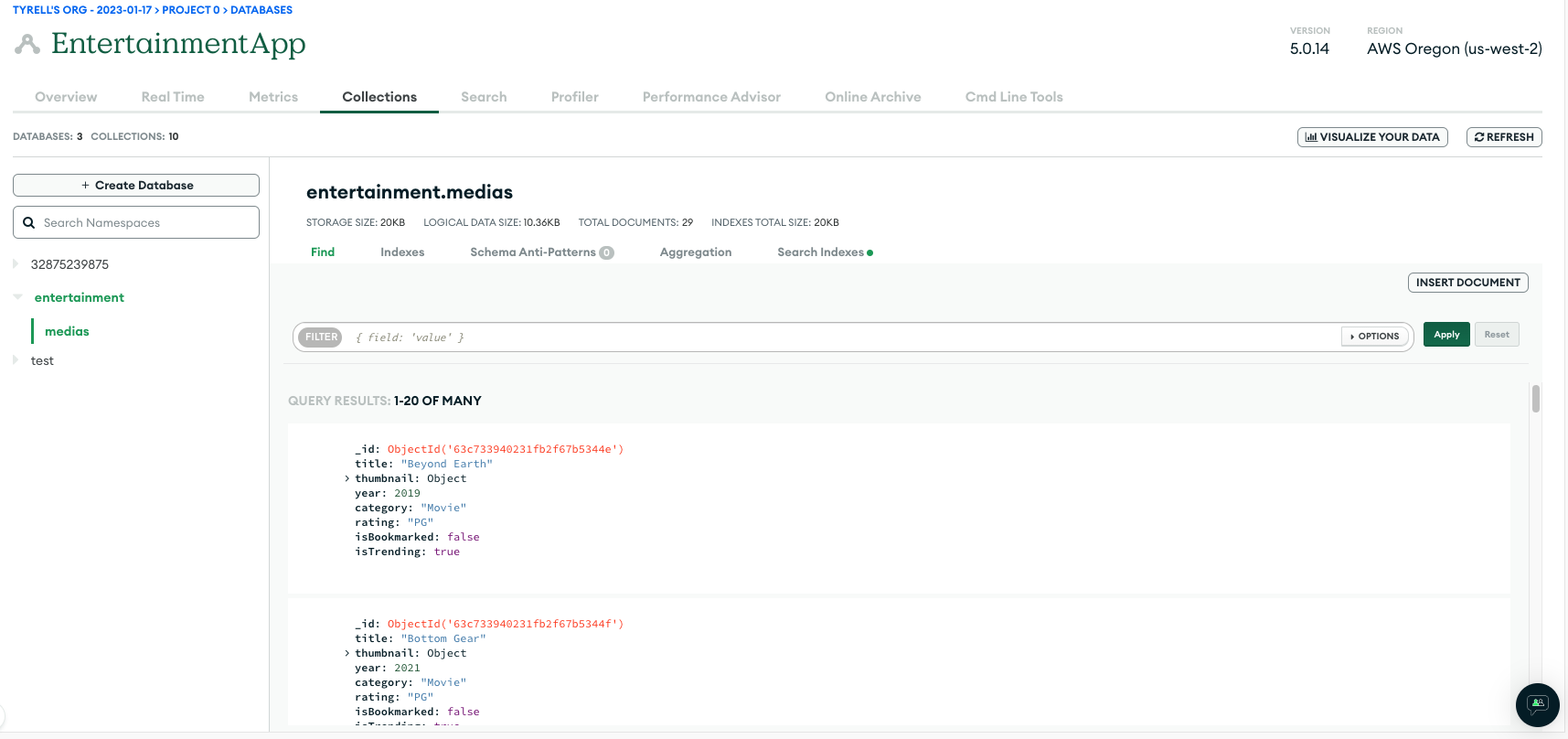 MongoDB Atlas Database