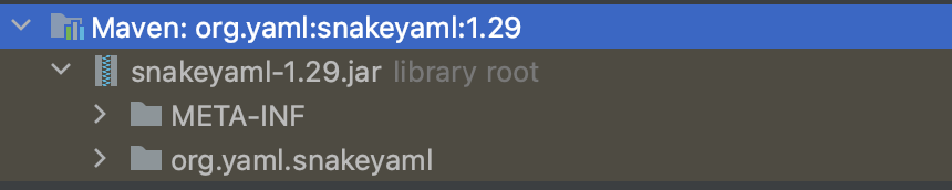 SnakeYAML 1.29 dependency