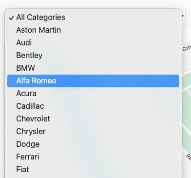 My dropdown's current style