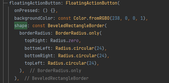 Code with radius circle