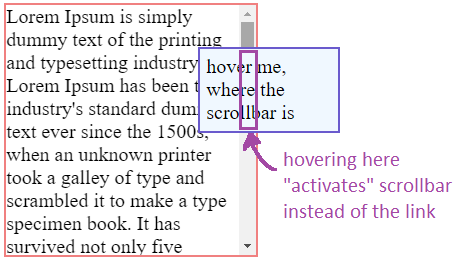 annotated screenshot of the problem