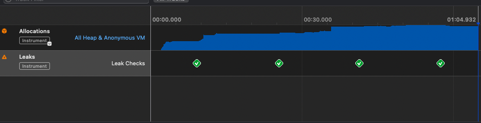 Memory Leak Xcode Tool