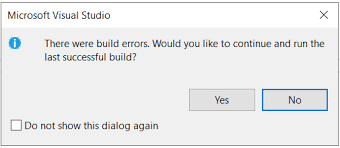 the visual studio dialog