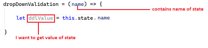 is there a way to use parameter to fetch state's value