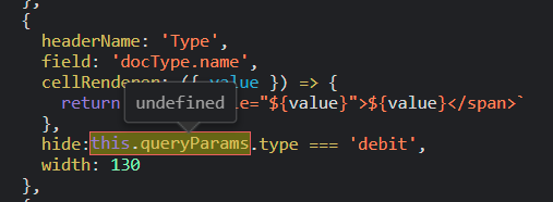 not getting values of params