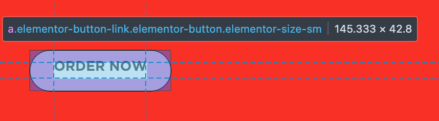 Screenshot of button element vertical alignment problem