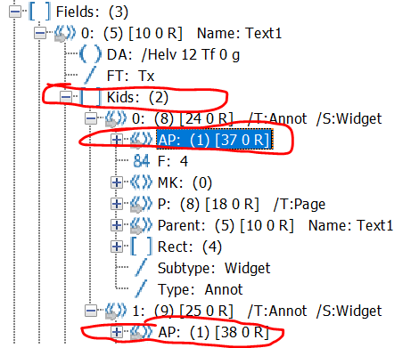 PDF structure 