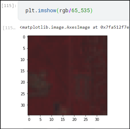 rgb image normalized by max possible value