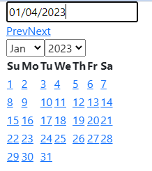 correct date format after choosing a date from the date picker