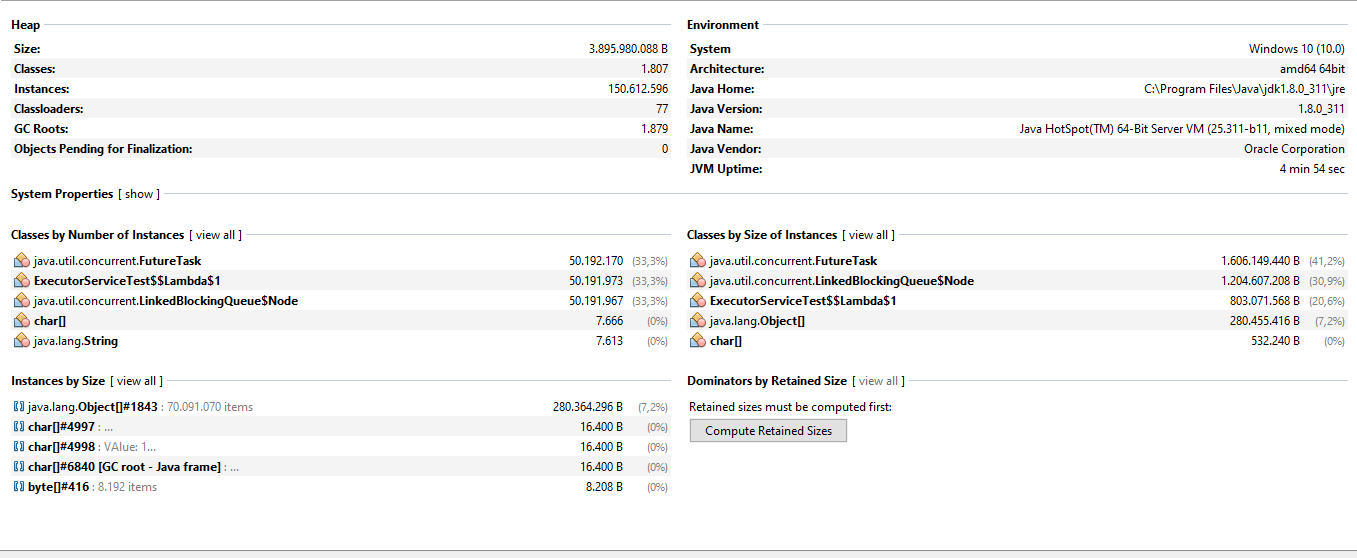 Heap Dump Summary