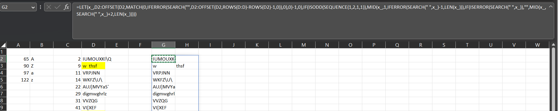 array function