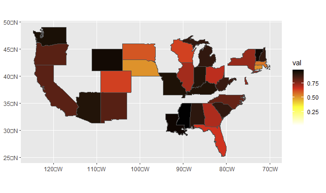 filtered states, colors same as the