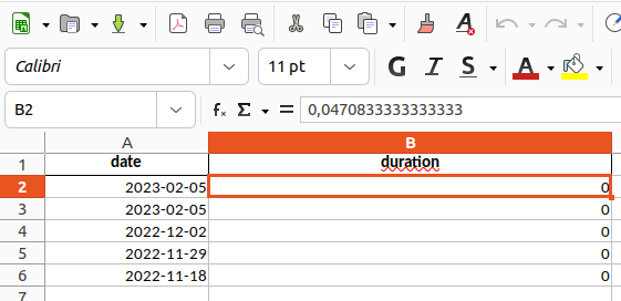 Excel file